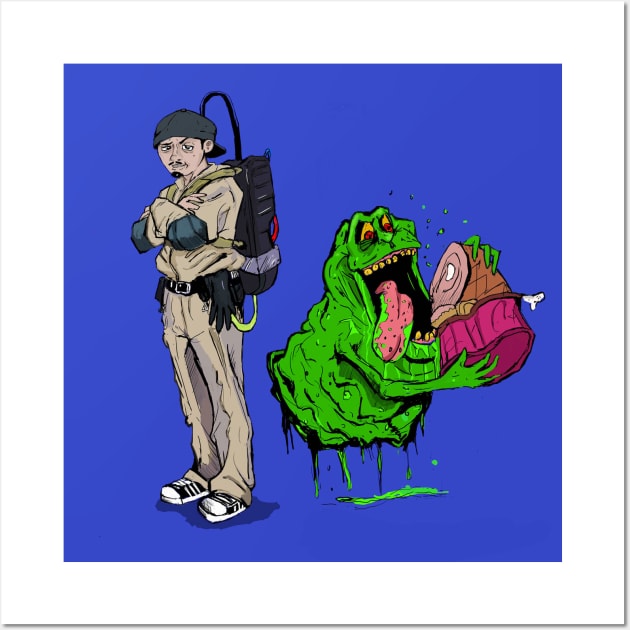 Me and Slimer Wall Art by Art Of Lunatik